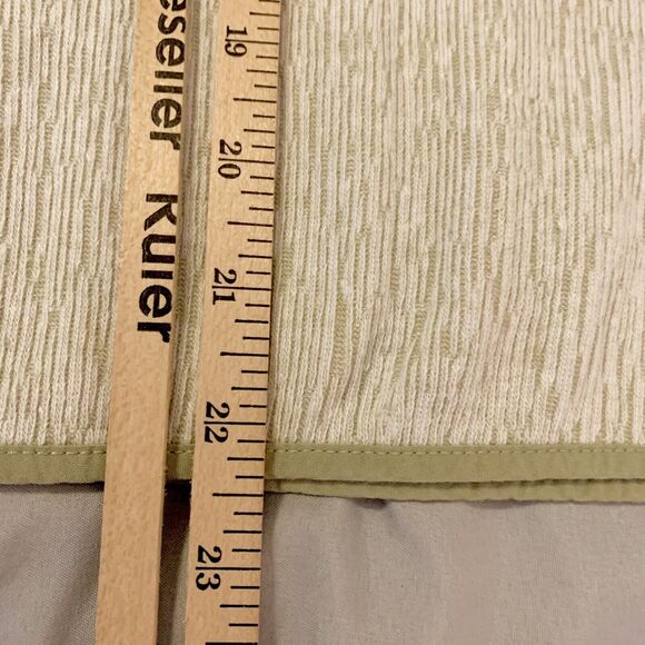 J. Jill Pure Sage Cream Blouse XS Women Linen Blend Textured BohoChic Earthy - Picture 9 of 16